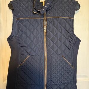 Navy Quilted Women's Vest